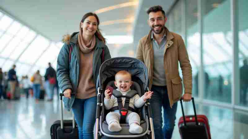 10 Tips for Flying Long-Haul with a Baby, Concept art for illustrative purpose, tags: und mit - Monok
